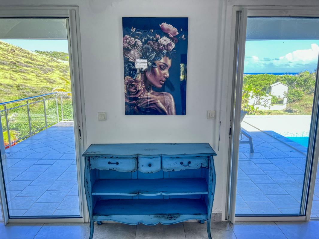 A louer villa vue mer Oyster Pond Saint Martin_salon déco-21